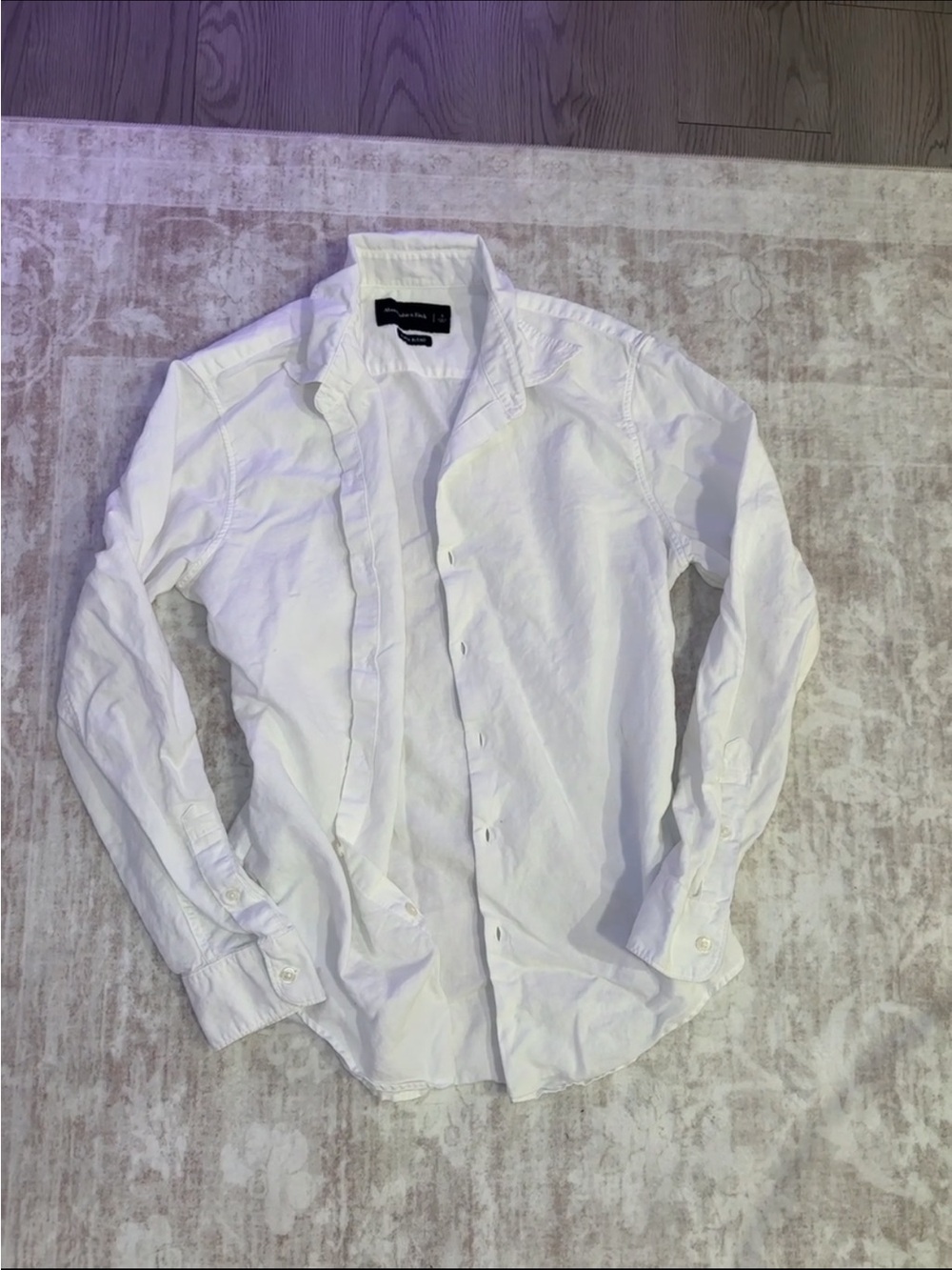 Abercrombie Linen Blend Button Up Long Sleeve
